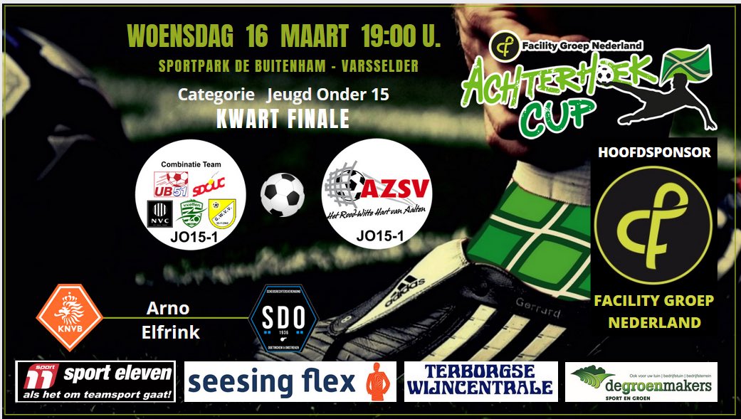 AchterhoekCup's tweet photo. Wie wordt vanavond de 4e Halve Finalist bij de JO15 ? Kom ook kijken in Varsselder. Aftrap om 19 uur. @AZSV_Aalten @vvSDOUC @ulftseboys @vvGWVV @COVSDoetinchem @KNVBOost https://t.co/13rlhLM2b3