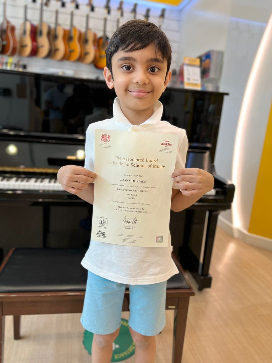 reshma_yg's tweet photo. Viaan Ghorpade cleared his Grade 2 exam for Piano from ABRSM and Initial Grade exam for drums from Trinity College of London. @gemsnms_alkhail @Anu49386167 @Fatima_Martin @MichelleVerghe1 @Susanna_Porob @yashodeep_g https://t.co/462IHYvZh8