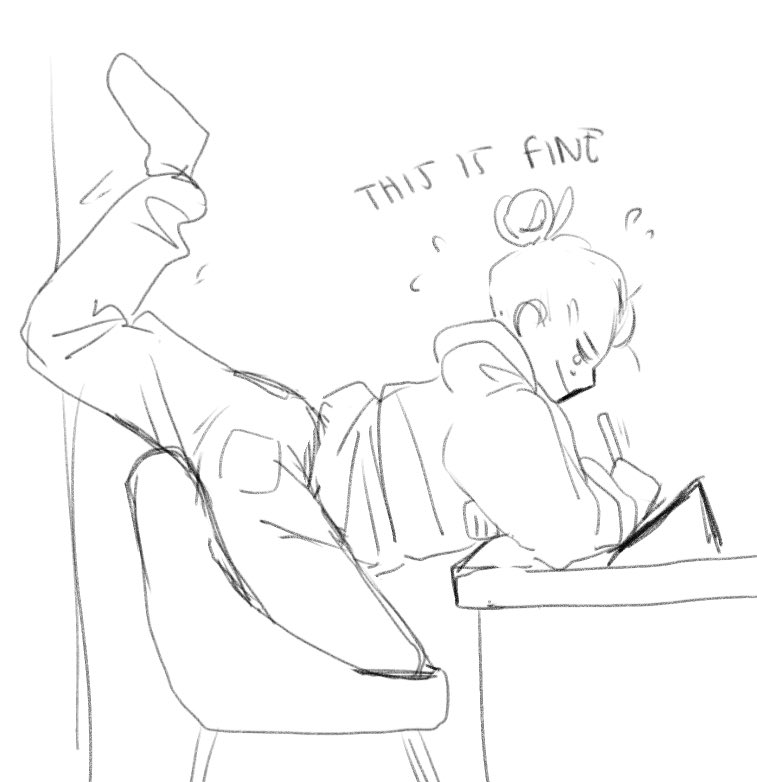 bad posture?!? no way this is just fine uwu 