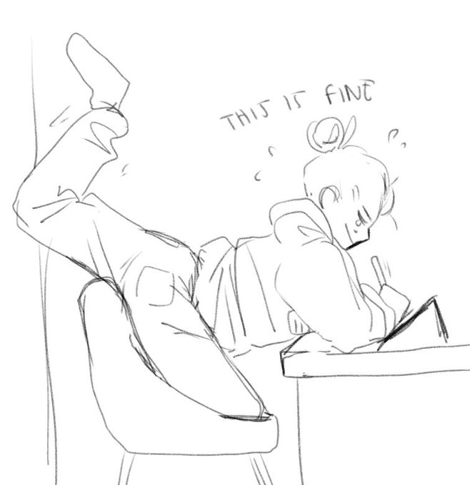 bad posture?!? no way this is just fine uwu 