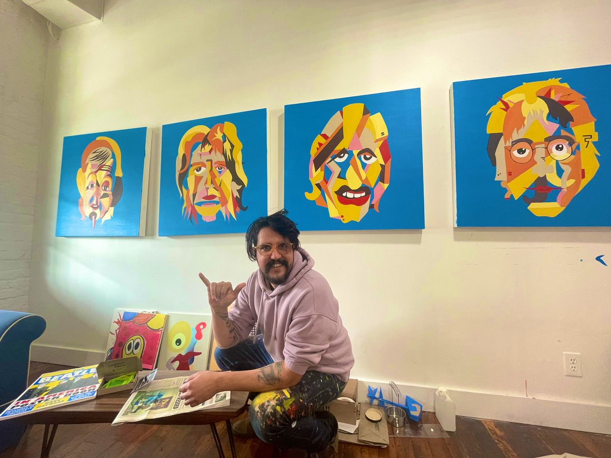 ikorma's tweet photo. Finishing @thebeatles main piece for our June Solo Show June 3rd @OCNCArts β€οΈ #MUSICONS
β
SO EXITED π₯°
β https://t.co/YyXel4FktY
