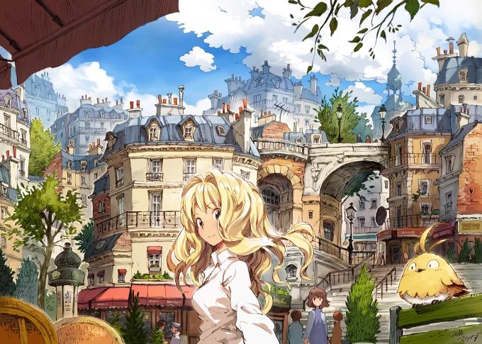 なんか気分を変えるものになればと
別名義で描いた創作絵を置いておきますね 