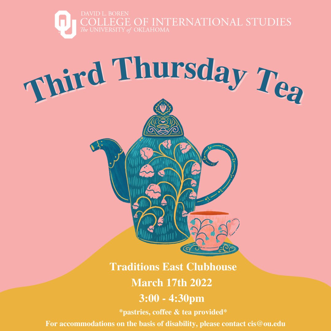 All international students and their families are invited to attend this come and go event at the Traditions East Clubhouse on Thursday March 17 from 3-4:30 pm. There will be coffee, tea, and snacks!