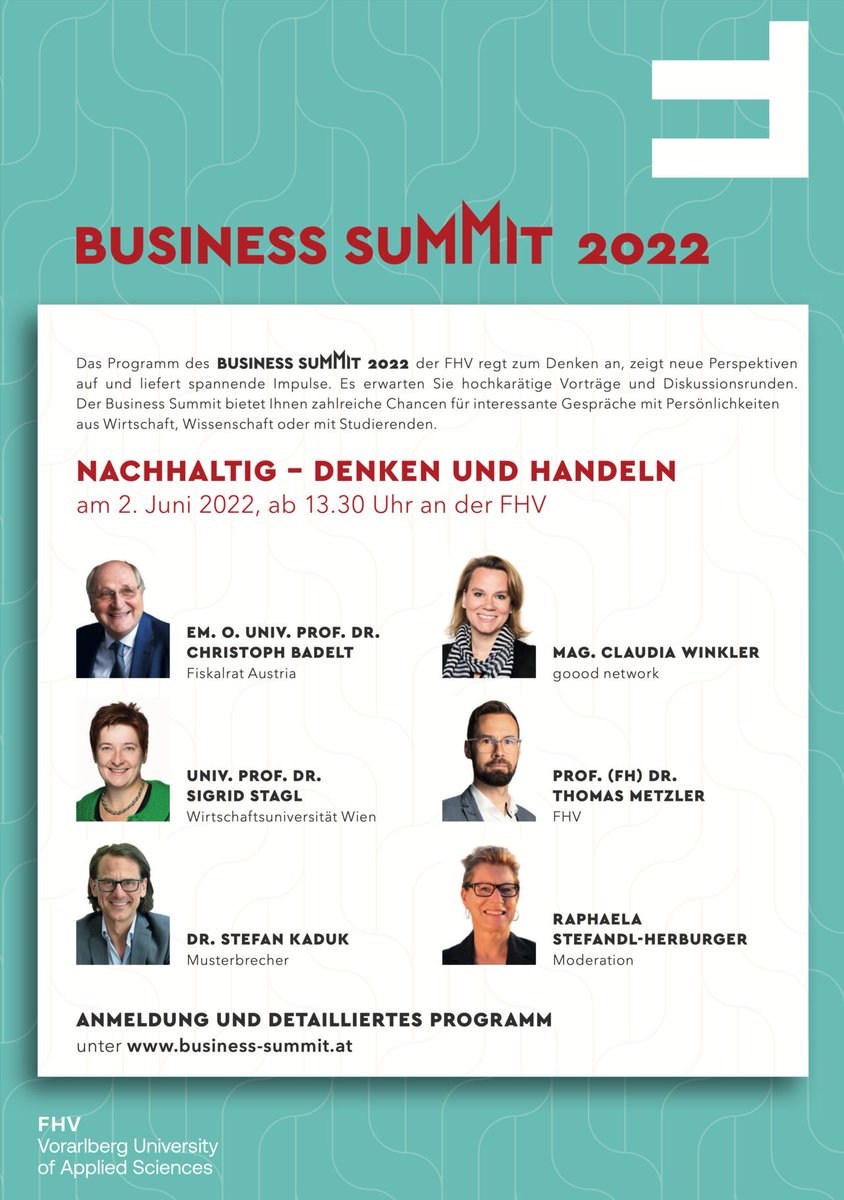 KHKindler's tweet photo. 2.6. - dornbirn
#business_summit der https://t.co/0aDi7s3UcC 👍
▶️ @ChristophBadelt
▶️ @SigridStagl @wu_vienna
▶️ stefan kaduk https://t.co/wKS0s1jyxy
▶️ claudia winkler https://t.co/TytIstVdJn
▶️ @MadeMeThink_xyz
▶️ @raphaelastefand
▶️ @dieGamon
ℹ️ https://t.co/uitK8YyQsm https://t.co/5hIysGNt8i