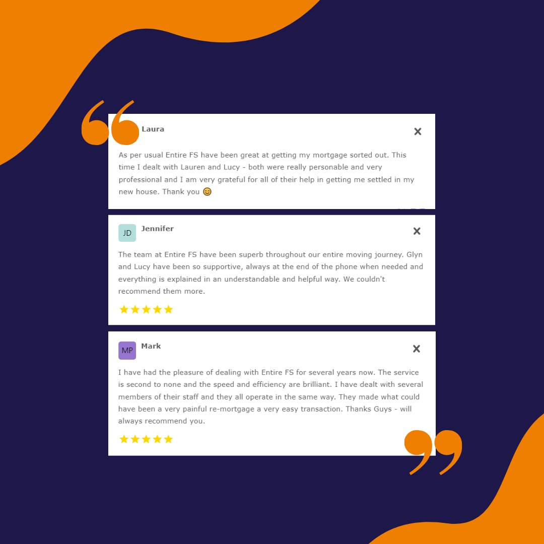EntireFS's tweet photo. We have had some great feedback recently, thank you to our clients and our amazing team! #teamworkmakesthedreamwork #mortgages #pensions #investments #financialadvisor #altrincham #Cheshire https://t.co/oVQVFFfW8H