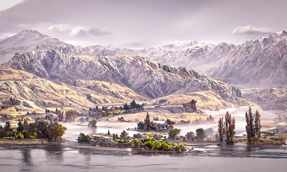 nin_artificial's tweet image. Otago Hills - Disco Diffusion #Discodiffusion #CLIP #AI #AIart #digitalart #generativeart #DeepLearning #MachineLearning #ArtistOnTwitter #creativecoding #ArtistOnTwitter