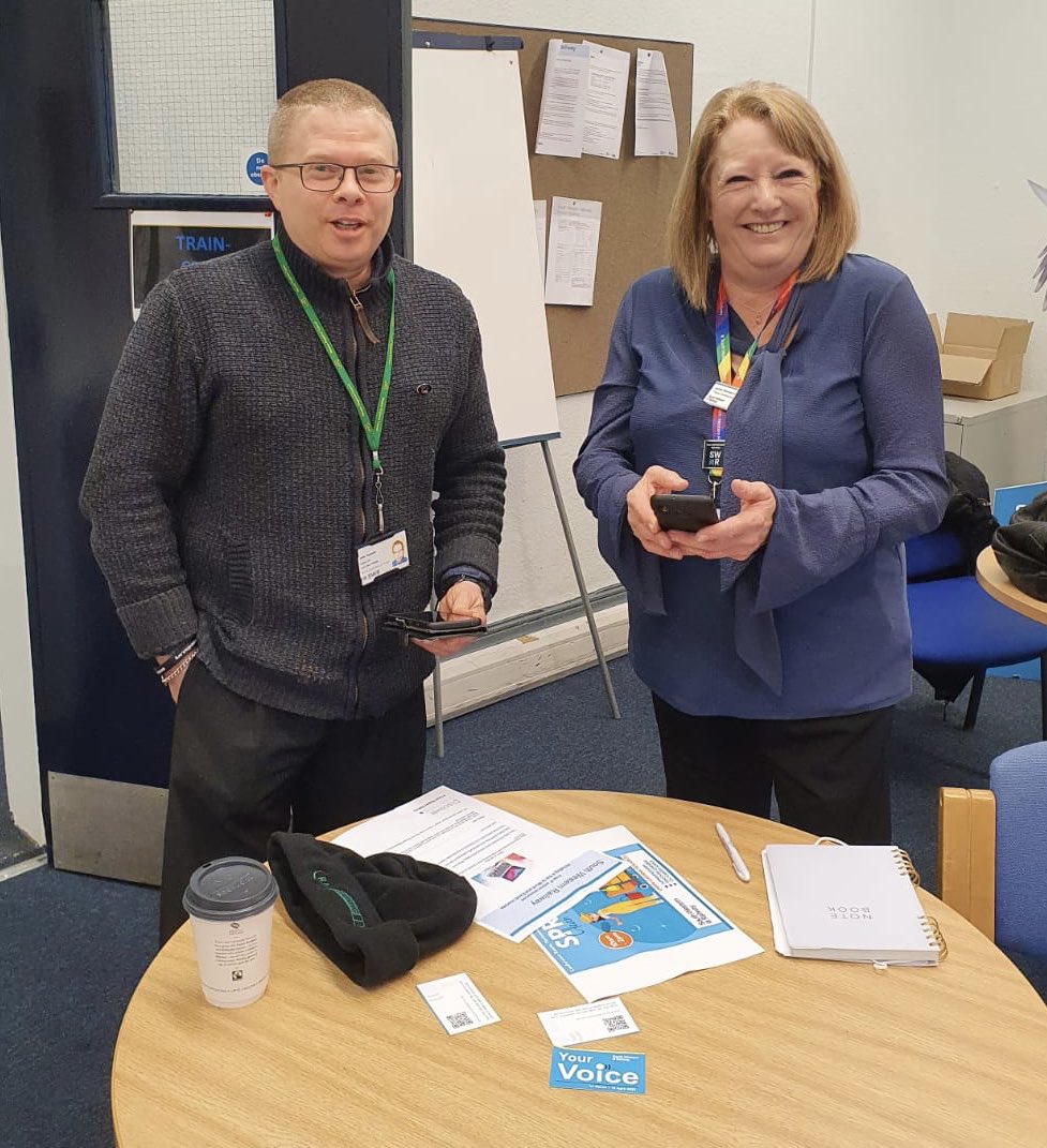 Great to see learning events back. SWR ULRs in action today, in Portsmouth. @aslefulrsmakeadifference