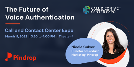 pindrop's tweet photo. Pindrop's own Nicole Culver (@thenicolemarin) will be speaking at this year's Call & Contact Center Expo in Vegas. You won't want to miss her session on The Future of Voice Authentication.
Get your free tickets here >> https://t.co/et4RkZMn8m
#authenication #contactcenter https://t.co/SuDioXiqnZ