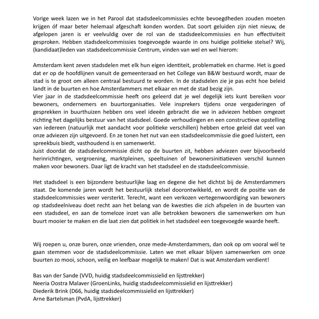 PvdA Amsterdam Centrum tweet media