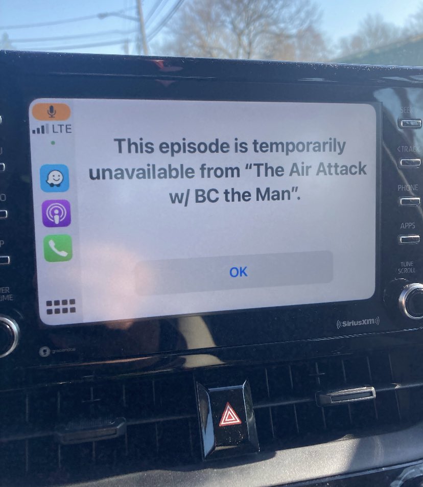 BCakaTheMan's tweet photo. Good stuff, @ApplePodcasts.

I’ll just send my listeners over to NPR while you sort out whatever  “technical difficulties” are causing this. I wouldn’t want them learning anything today. https://t.co/mBZeV1Fxc7