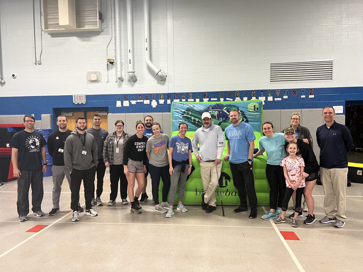 Great PLC day today collaborating with others ⁦<a href="/WarrenCoSchools/">Warren Co Schools</a>⁩ !  Thanks Mr. Phil for coming to speak about Birdie ball and lifelong sports for our students!