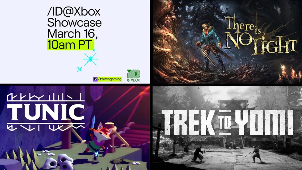 ID_XBOX's tweet photo. ✨ Soon!✨

Catch the /ID@Xbox Showcase with /twitchgaming in just one hour on https://t.co/grkRudC4Cv or https://t.co/vRstWxcQxg! https://t.co/njDxkLXHPg