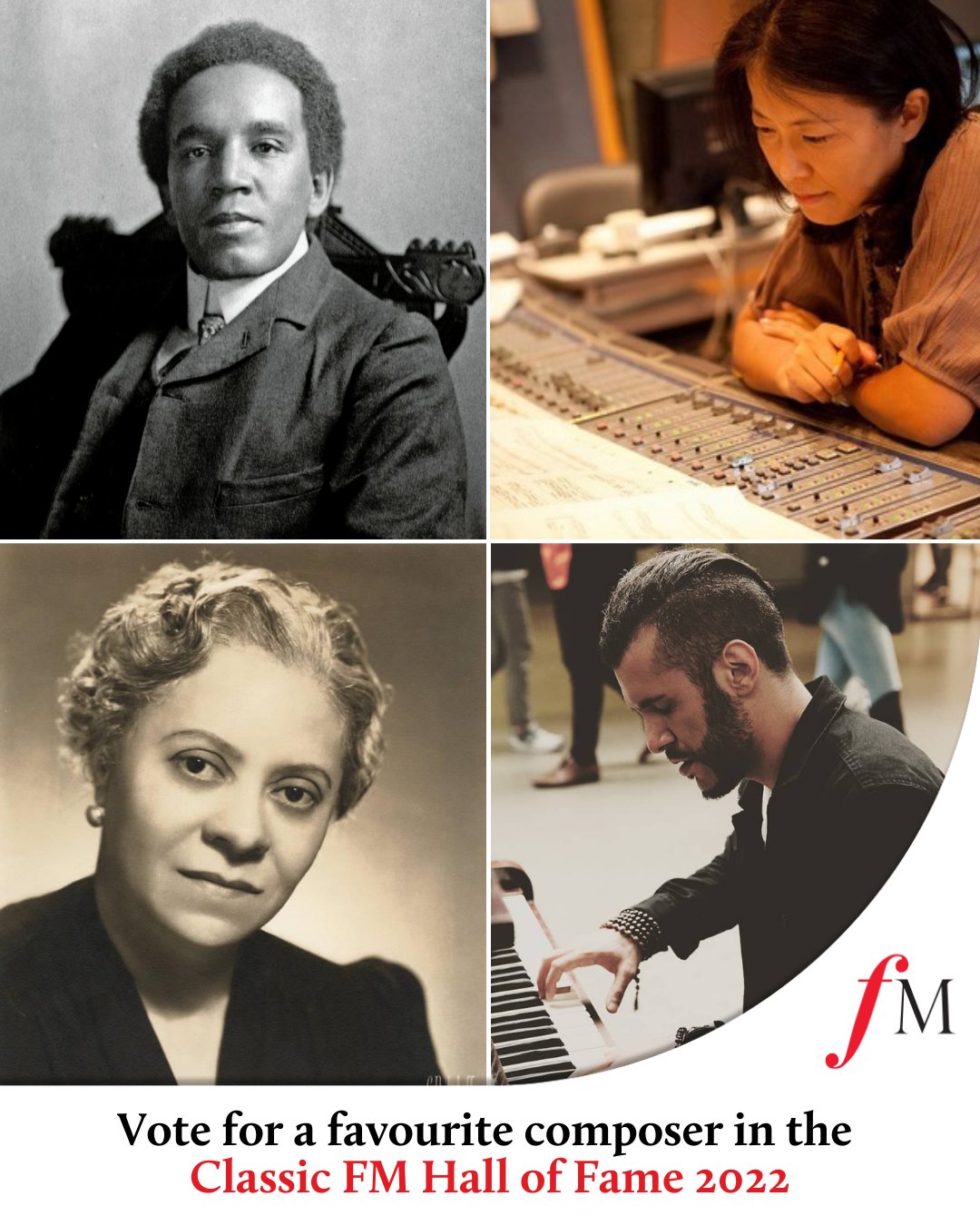 Classic FM on Twitter: "It's could be a work from English composer Samuel Coleridge-Taylor, video game maestro Yoko Shimomura, groundbreaking composer Florence Price, young composer-pianist @AlbertoGiurioli. Place your votes in