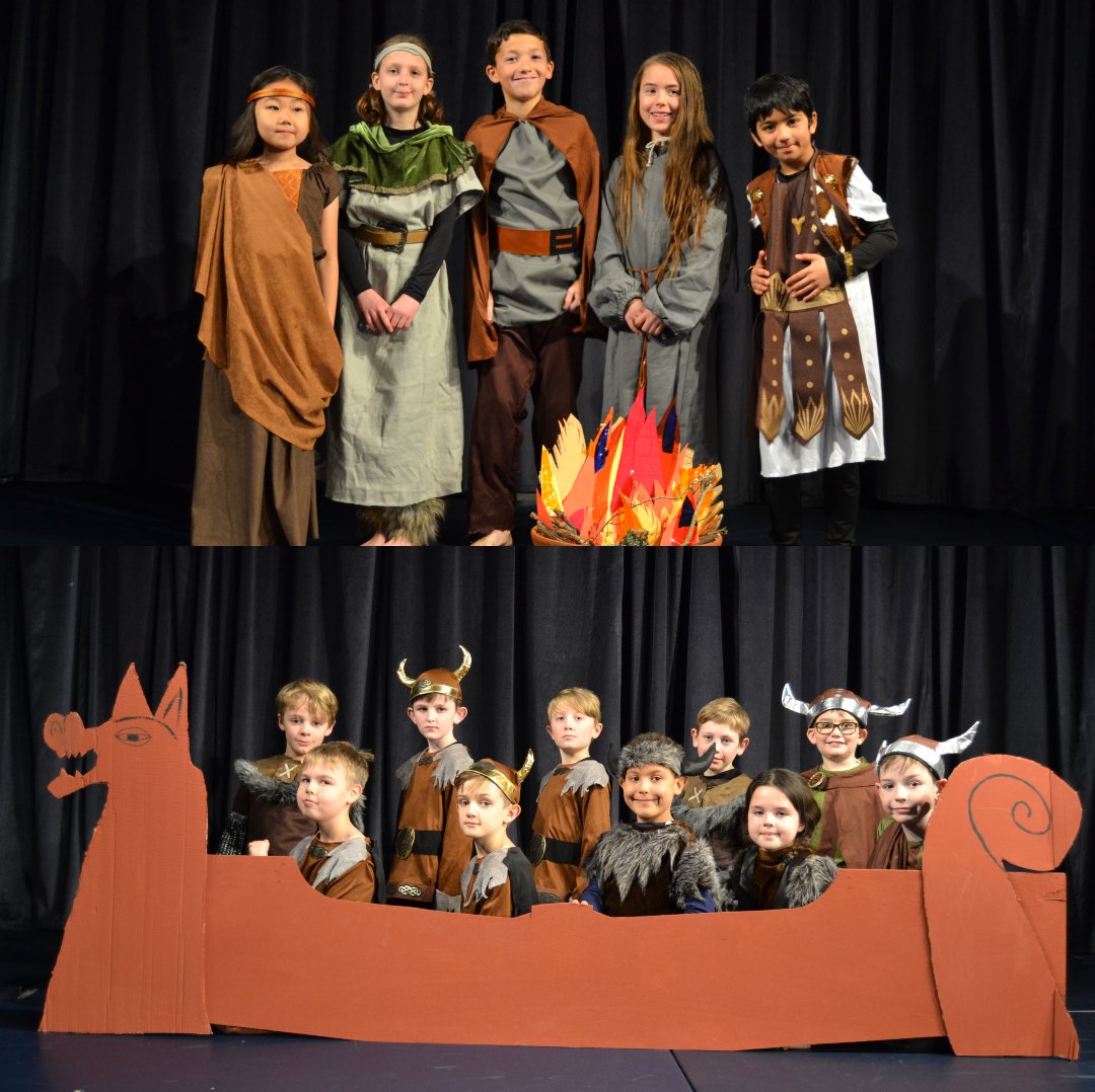 BCSPrep's tweet photo. What a performance from Year 4! π. Named 'The Vikings', our pupils produced a fantastic show for their parents, after spending the last half term learning about how the Vikings have influenced our lives today. Well done everyone for a brilliant performance! πΆ #BCSPrep https://t.co/VVWv11tVEX