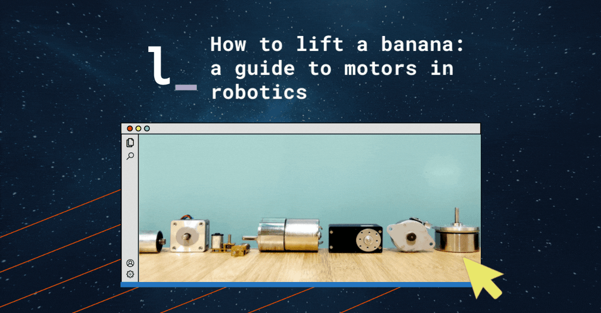 Luos_io's tweet photo. Every motor has a specific function. 
Go back to basics with this article and learn more about motorization and control in #robotics.
⏩ https://t.co/aGgOnXSxzE

If you’re wondering what the relationship is between a banana and a #motor, ask Simon (FR)#2786 on Luos Discord🙃 https://t.co/RcFMxgwmET