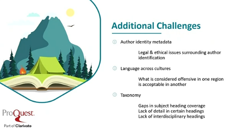 A few Challenges and Opportunities with Surfacing DEI Content - #inclusive and appropriate #metadata is essential #erl22