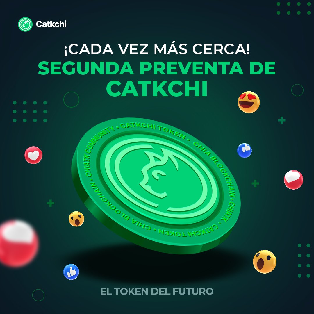 ChiaTKoficial's tweet photo. ¡¡CADA VEZ MÁS CERCA!!⏳☄️
Segunda preventa del token #CATKCHI🚀
El token del futuro. #countdown https://t.co/fAHHuaeRBO