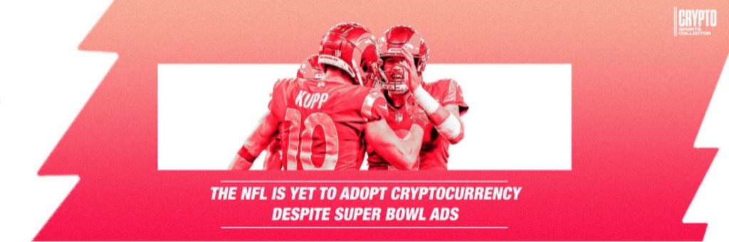 thecscollector's tweet photo. the #NFL is yet to adopt cryptocurrency despite Super Bowl ads π²
According to #NealPilson, the NFL is always slow to embrace changes. And this same approach has been given to #crypto. https://t.co/mF9dLLI0WV