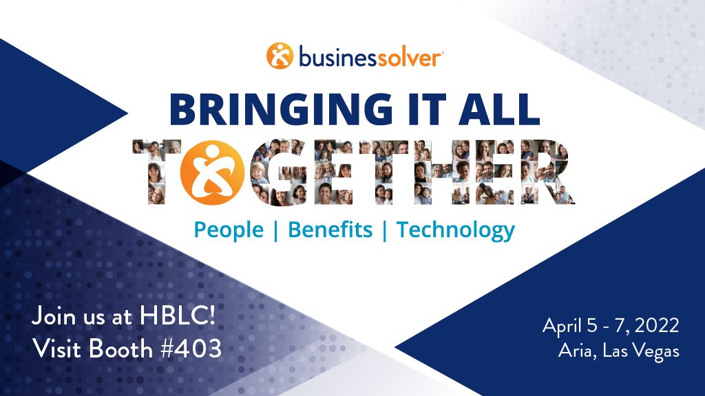 businessolver's tweet photo. Join our April 5 speaking session at #HBLC as we discuss how to meet employees where theyโre at with the technology they want. You can also visit us at Booth #403 to catch up with us in person.
Register today: https://t.co/Jat6HNMYPz #HBLC2022 #HRtech #HRbenefits https://t.co/NwoNg7Y82H