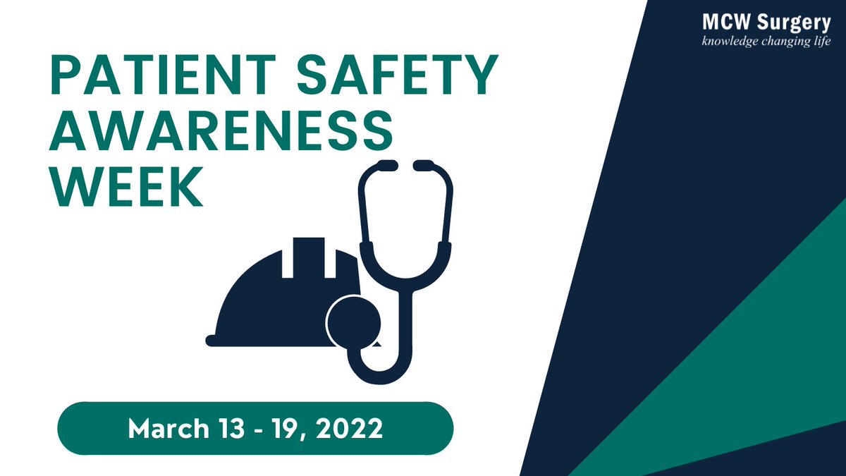 Learn how the @MedicalCollege and @Froedtert surgical faculty are putting #PatientSafety first with this discussion from @CarrieYPMD and @DougEvans2273! Watch now: bit.ly/3w0t6pt #PatientSafetyAwarenessWeek @TheIHI