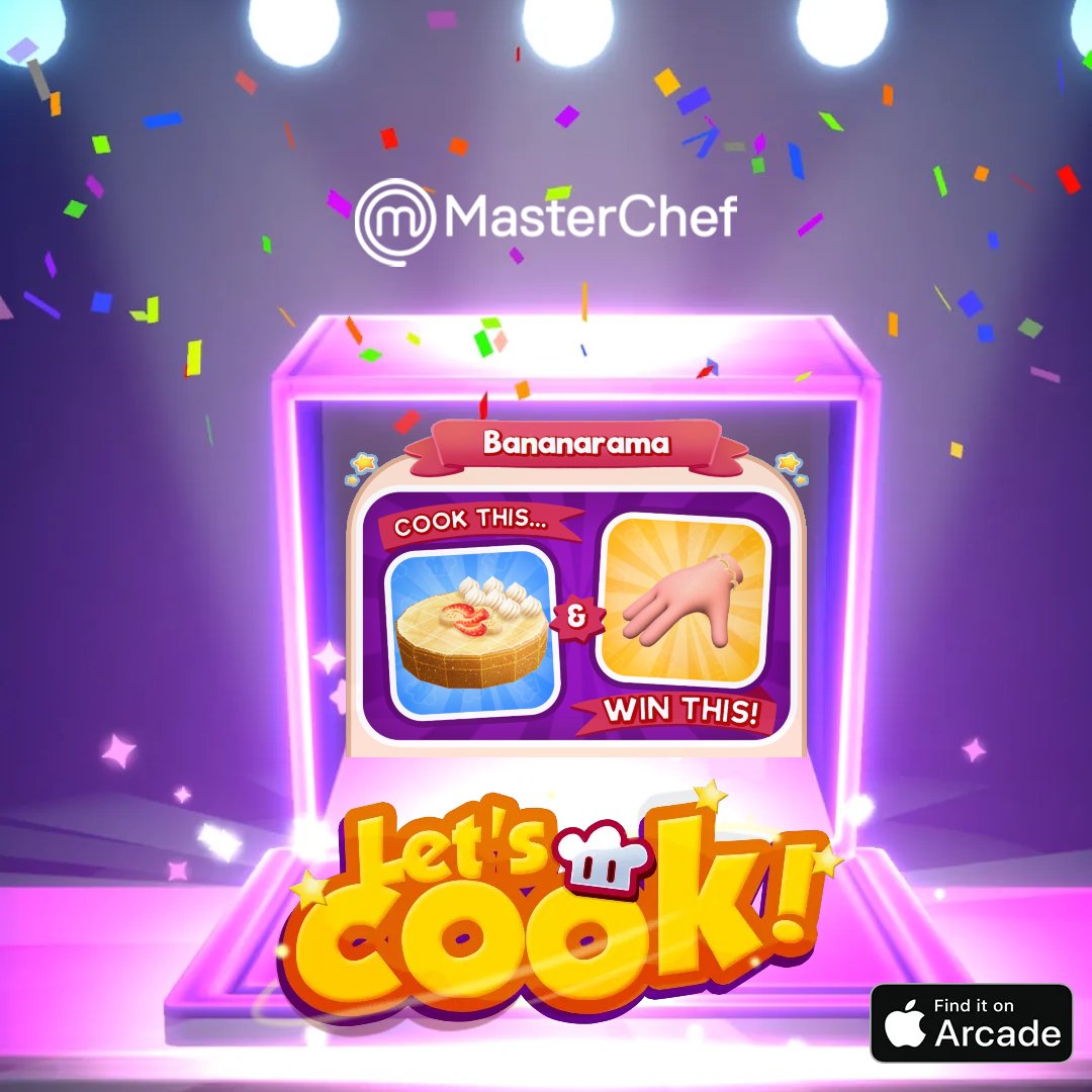 MasterChefGame's tweet image. Win the challenge and get the Banana Bracelet! 
🙈 🙉 🙊
#Masterchef Let&apos;s Cook #Bananarama #braceletstyle @AppleArcade