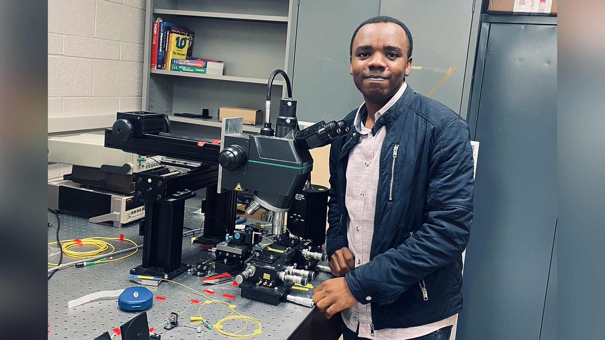 McMasterEng's tweet photo. “When I believe it actually has a potential to change our life in one way or another, I want to be part of it.” 

Congrats to Hamidu Mbonde for earning the prestigious Optica Amplify Scholarship for Black scientists and engineers: https://t.co/GjYkq59SY2 

#MacEng https://t.co/88s8sEGFww