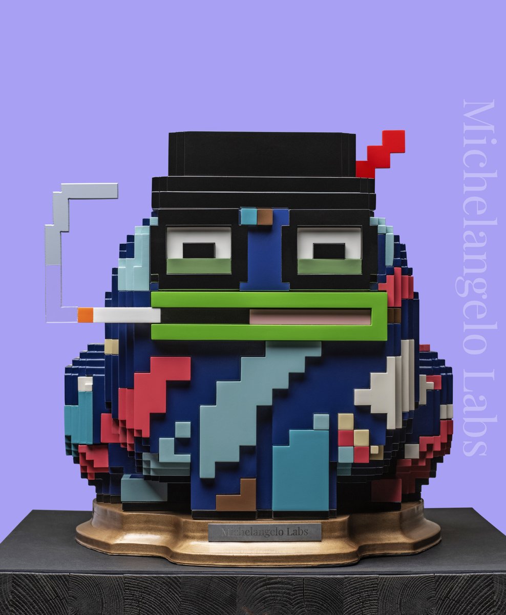 CozomoMedici's tweet photo. Gm. I recently received an extraordinary gift. 

Big Top Toadenza, 3d printed from nearly 100 parts, by @MichelangeloLb. It's a half a meter tall in person!

Thank you frens, what you are doing is very special🕊️ https://t.co/kIbBa0650l