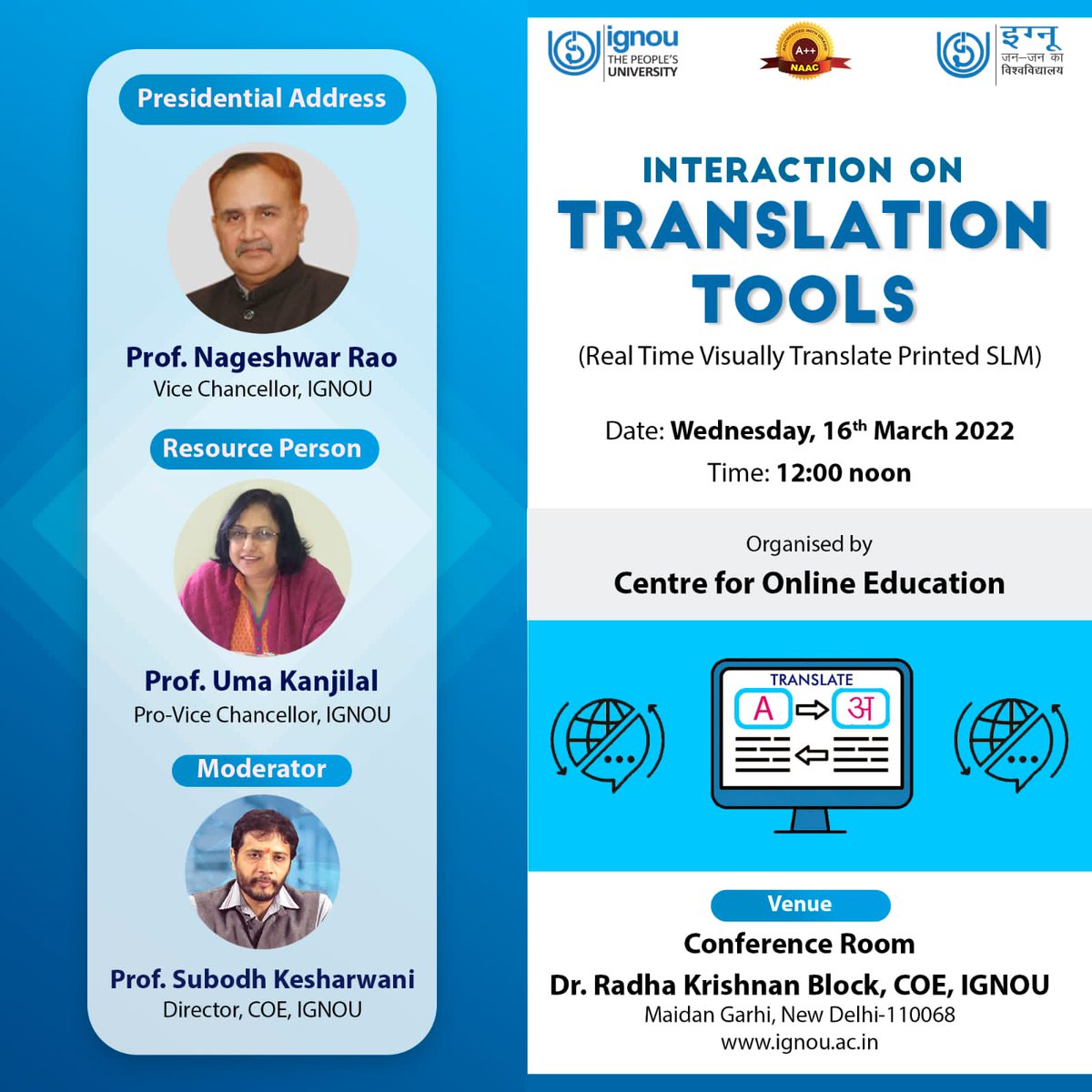 Interaction on Translation Tools