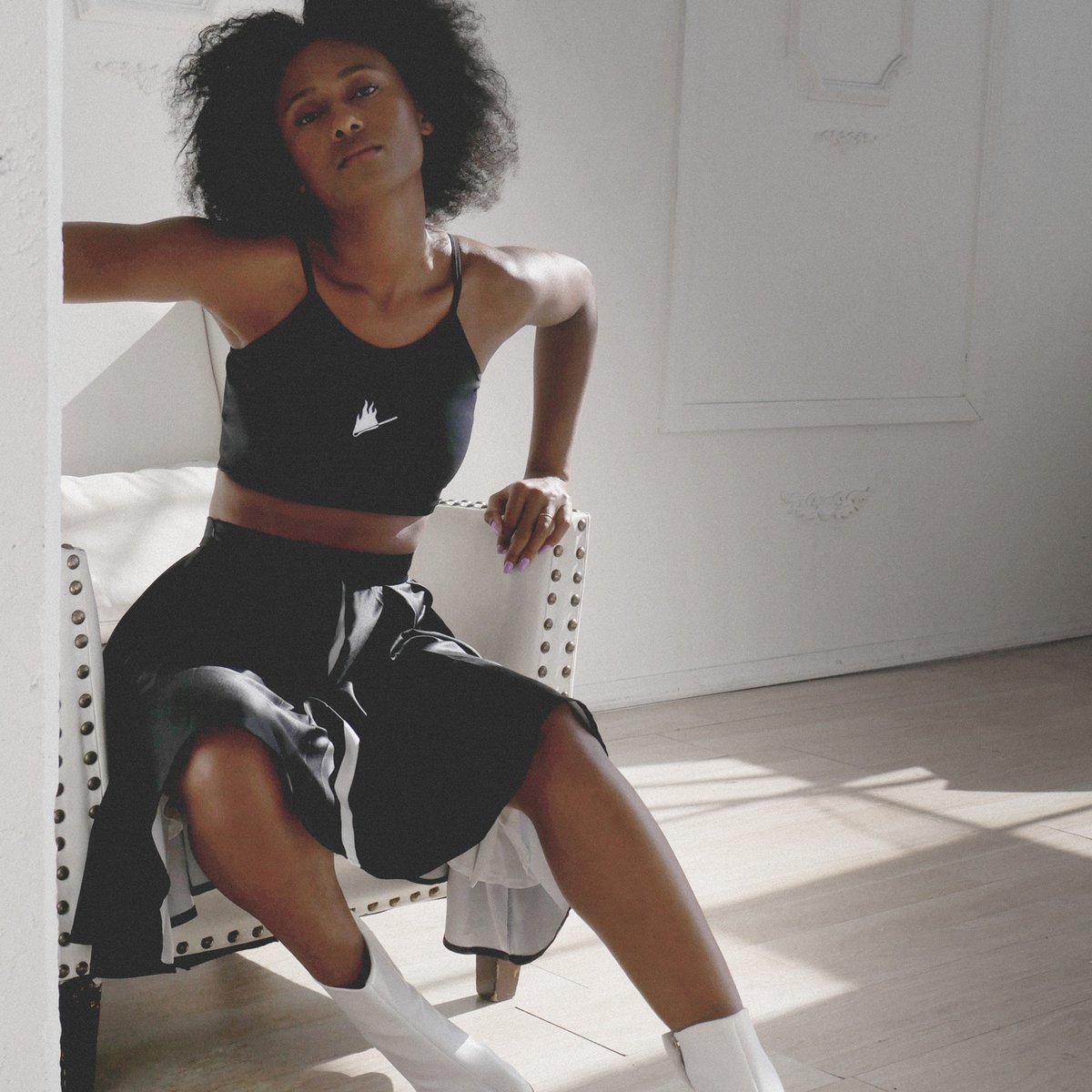 UnderLA's tweet image. Flame Crop Top