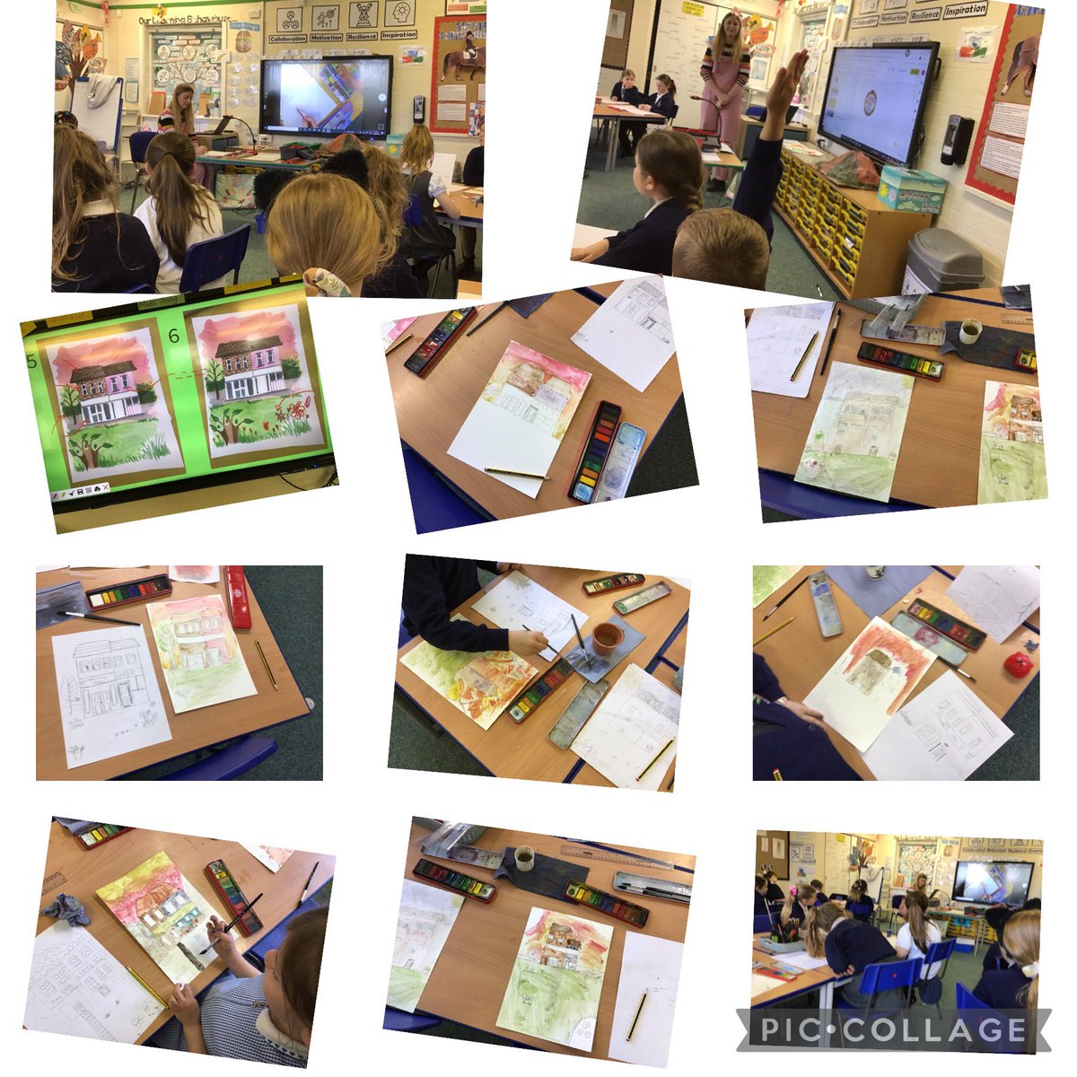 KPAAshClass's tweet photo. Today we were lucky enough to have a visit from Francesca Young, a  local artist. We’re now busily putting our new skills into practice and cannot wait to show you our finished paintings. We would love to thank Francesca for working with our Team today. #KeelbyArt #FrancescaYoung https://t.co/D8DTh5fmD6