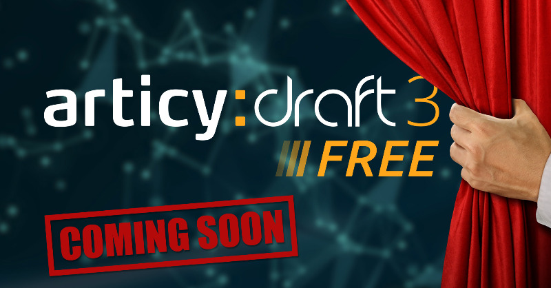 articydraft's tweet photo. Exciting news 🤩it's finally time to reveal what we've been working on for the past months!
We are happy to announce that on April 4th we will be releasing articy:draft 3 FREE, a new 💯FREE standalone version of articy:draft 3 
#gamewriting #narrativedesign #indiedev #gamedev