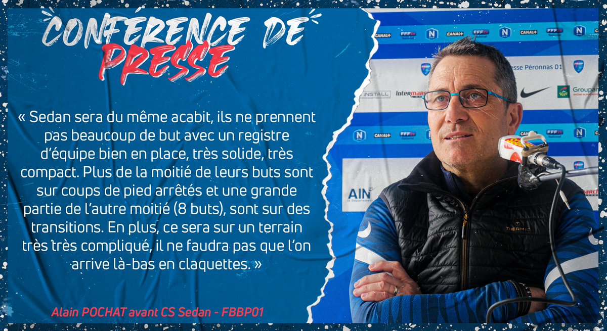 FBBP01's tweet photo. 🎙 𝗖𝗢𝗡𝗙𝗘𝗥𝗘𝗡𝗖𝗘 𝗗𝗘 𝗣𝗥𝗘𝗦𝗦𝗘
⏳ Avant d'affronter Sedan ce vendredi soir pour un deuxième déplacement consécutif, Alain #Pochat est revenu sur la rencontre de Saint-Brieuc et aborde le match compliqué qui attend nos Bleus demain ⤵️
🔗 https://t.co/rImwetvuHO https://t.co/3Wi9iRiT4f