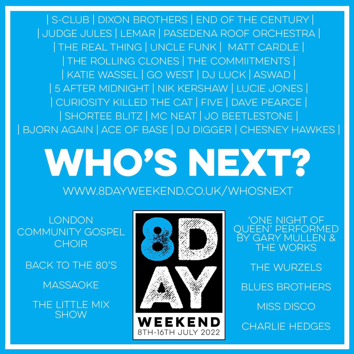 8 Day Weekend tweet media