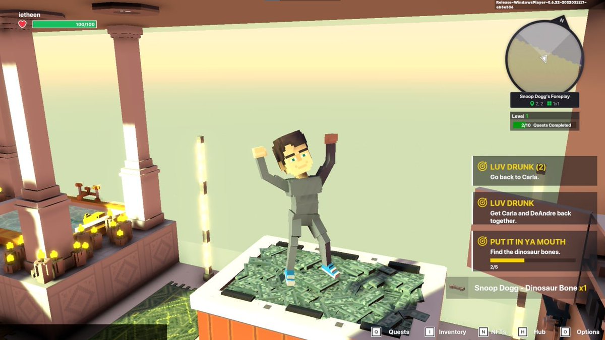 ietheen2's tweet photo. @TheSandboxGame I just participated in the daily #SandboxAlphaS2Contest for a chance to earn up to 1,000 $SAND! Starting March 16 - Take a money bath in Snoop Dogg Mansion. Check out my screenshot below!
👇 #SandboxAlphaS2 https://t.co/G1Rh3tT1MM