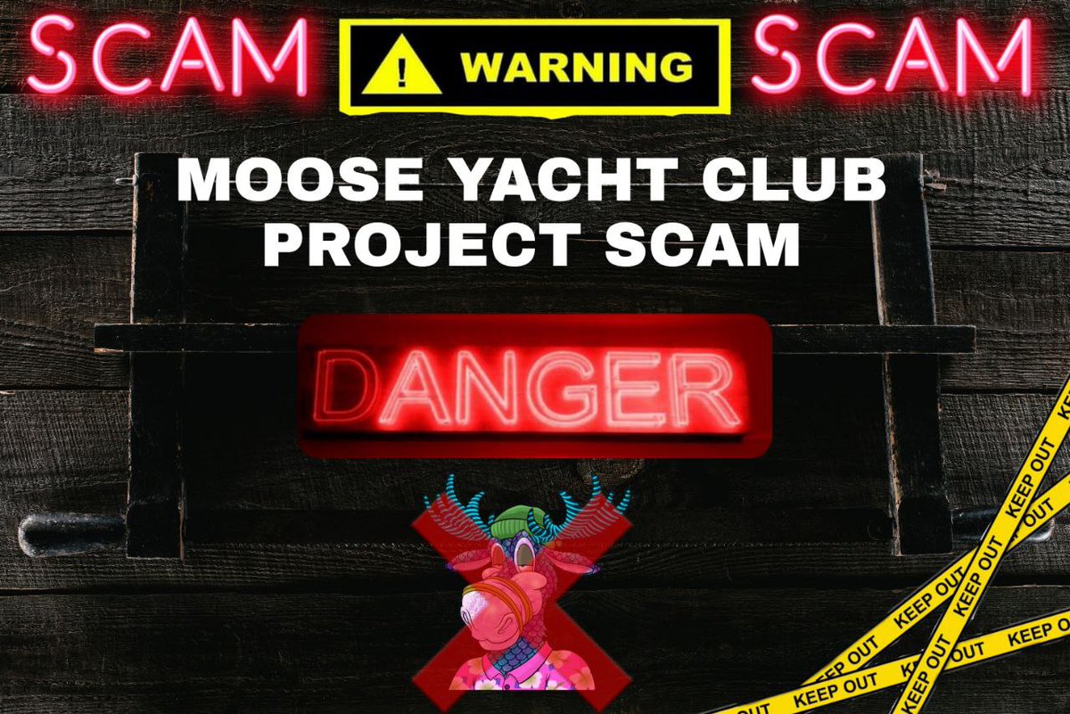 CherryPurwanti's tweet photo. Don't trust with this project!
@MooseYachtClub SCAM ALERTS ⚠️
#NFT #NFTCommunity #NFTGiveaway #NFTCollection #ETH #SOL #Bitcoin #BNB #Discord #giveaway https://t.co/5fqgkPjwRW