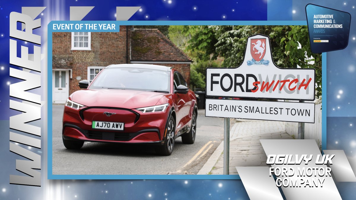 AutocarBusiness's tweet photo. Congratulations to Ogilvy UK and Ford Motor Company winner of Event of the Year at Automotive Marketing & Communications Awards #AutoMarComms @forduk @OgilvyUK https://t.co/W8qBhMUg3h