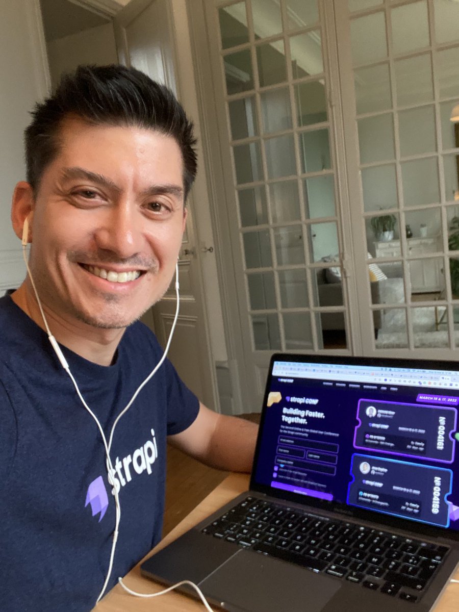 yvesdo's tweet photo. Ready for #StrapiConf 🚀 

Join us at https://t.co/DJ8o0zc3bb https://t.co/68qUXqs96C