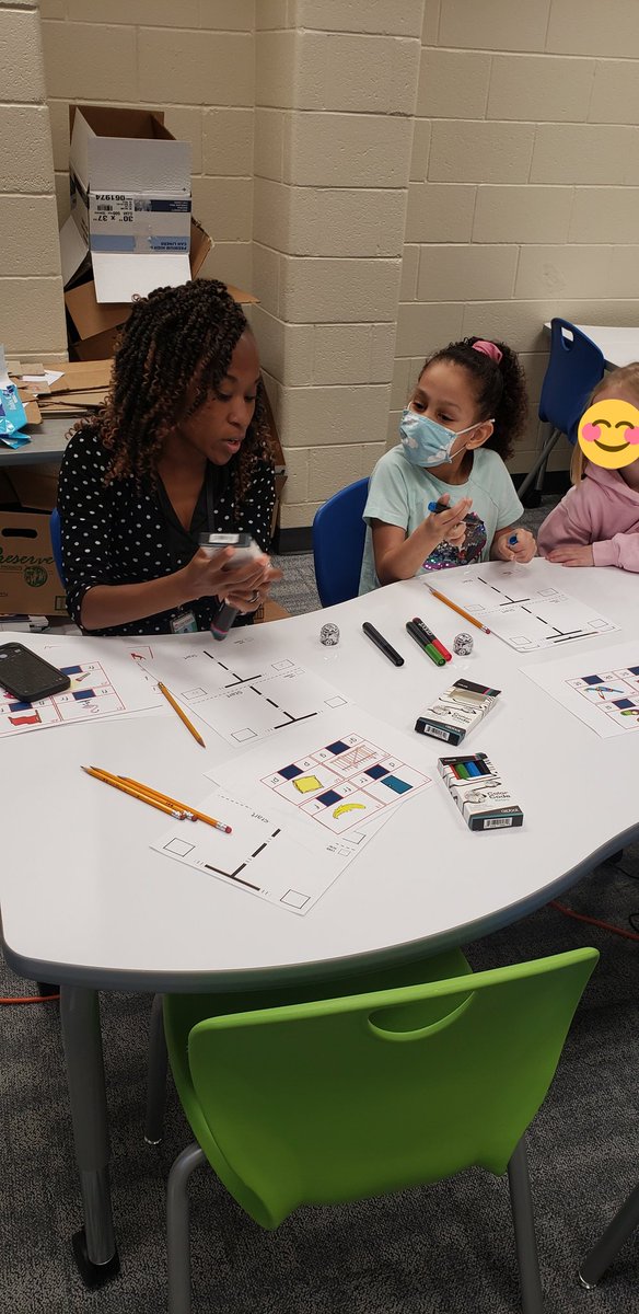 CommonsKse's tweet photo. @TJonesKSprings had to get in on the fun with @ColemanCrewKSE coding the bots to go to the correct beginning sound! Another great day of work from these amazing kinder kids! @KSpringsLions @sugaree17  @CCSDLibMedia @CCALMS @glma @AMMorris123 https://t.co/odSfoMi3ZP