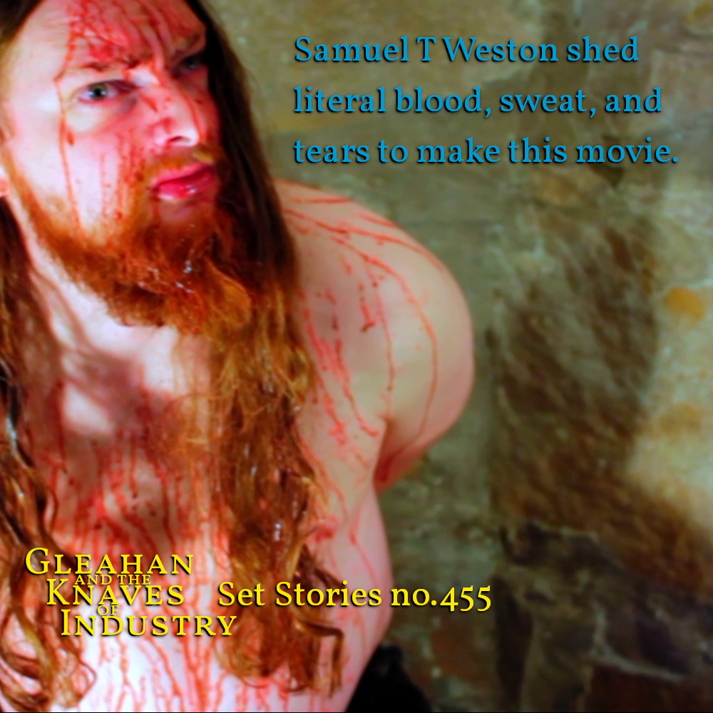 BattlemageFilms's tweet photo. Set Stories no.455: @AwSamWeston shed literal blood, sweat, and tears to make #Gleahan— and that was BEFORE production started!
Don't let the sacrifice be in vain! Check it out on @TheFntsyNtwrk https://t.co/UD2Ftg1lJv https://t.co/frLNoDJBDK