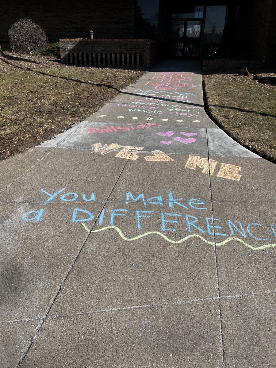 Check out the love we got this morning at our admin meeting! ⁦<a href="/KelcyTapp/">Kelcy Tapp</a>⁩ Yes, I did hopscotch and do you see the dinosaur sharing the love?!?⁩ #WeAreWestside
