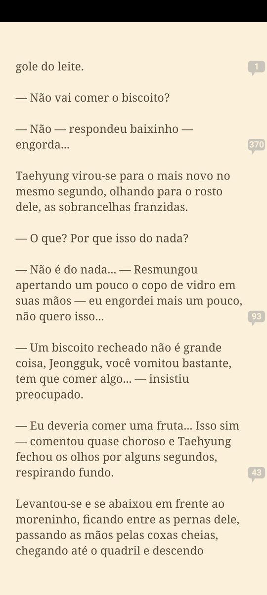 y2bulimic's tweet photo. tô lendo uma fic e o prota é gordinho, daí do nada tem uns diálogos assim. o melhor são os comentários da galera, metade é fazendo discurso bp e outra metade é falando que sente o msm https://t.co/DOP52qmaBh