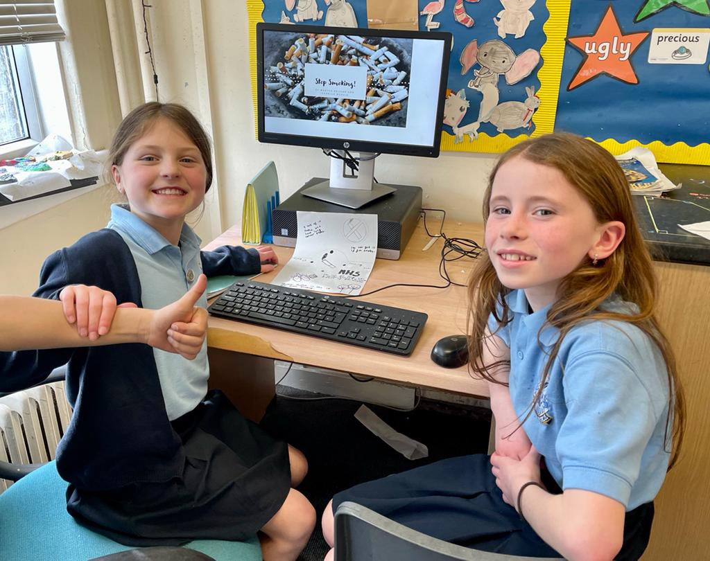 OLM_Primary's tweet image. P5B making informative presentations about the importance of healthy lungs 🫁 #OLMSTEM #ERCSTEM