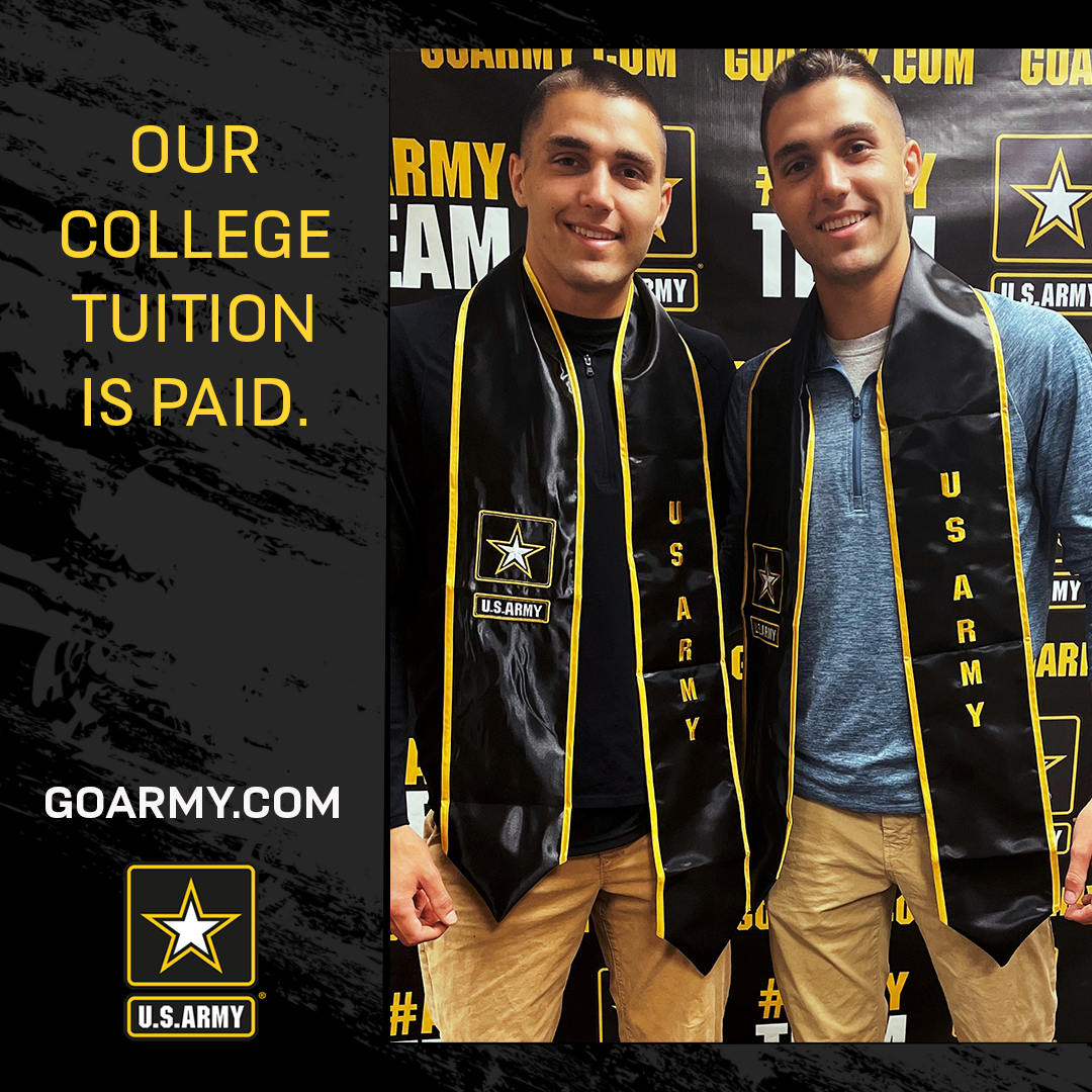 GoArmyWisconsin's tweet photo. Did you know the #USArmy is our nation's largest scholarship provider? Already in college? The #Army will pay off your loans too 👀 #wednesdaywisdom https://t.co/4URWD0e9AW