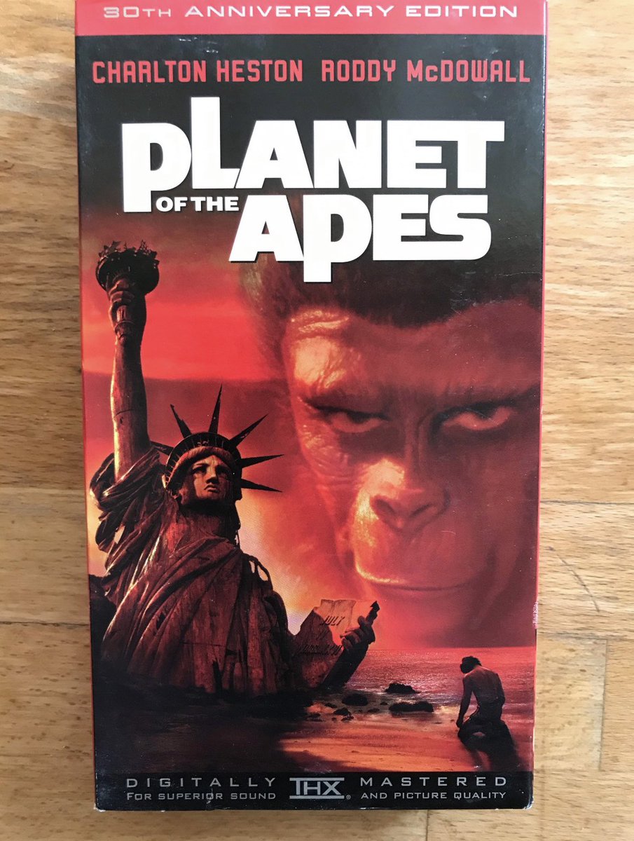 “Take your stinking paws off me, you damned dirty ape!”

#vhs #videotape #vhstape #60s #60smovie #movie #planetoftheapes #charltonheston #roddymcdowall #kimhunter #mauriceevans #drzira #drzaius #georgetaylor #lindaharrison #nova #ansa