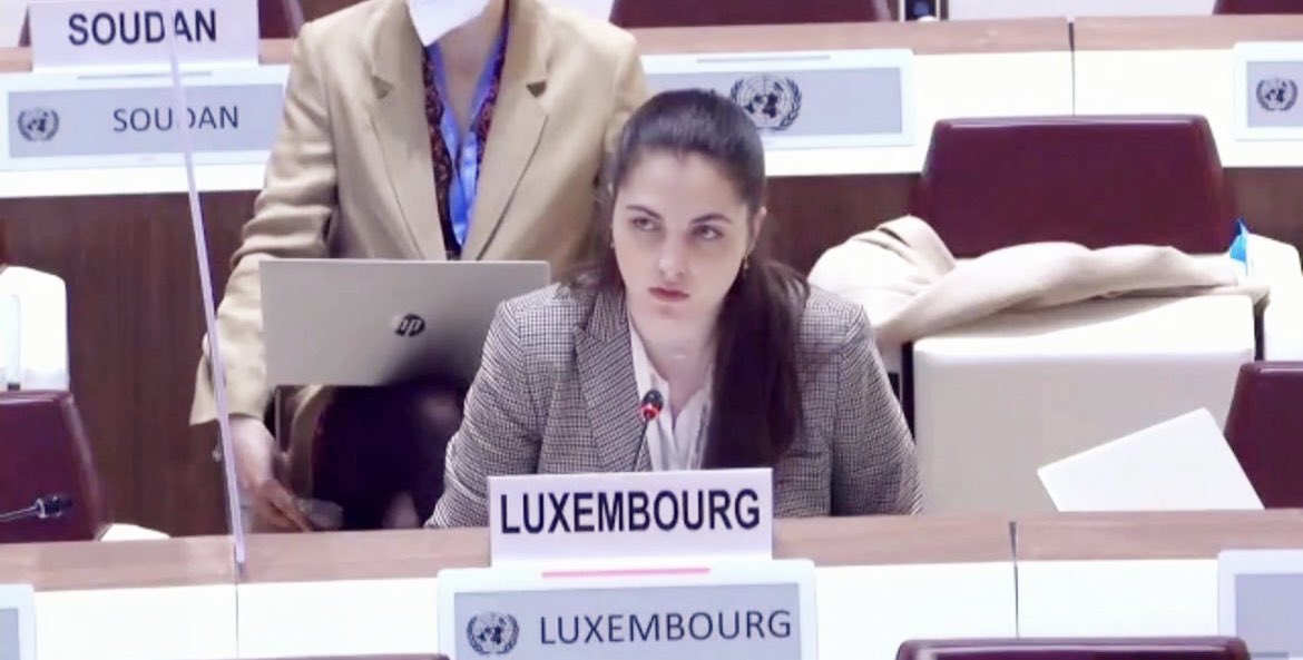 LUinGeneva's tweet photo. At #HRC49 debate with SRSG V. Gamba (@childreninwar), #Luxembourg recalled that given #Russia’s unprovoked and unjustifiable war of aggression against #Ukraine, the protection of Ukraine’s 7.5 million children must be a priority of the @UN_HRC. Children are #NotATarget. https://t.co/EZecl13RyC