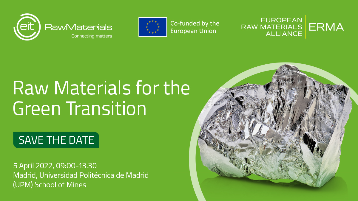 European Raw Materials Alliance (ERMA) (@eu_erma) on Twitter photo Europe must start urgently diversifying supply of #CriticalRawMaterials sources to produce clean energy. What is the role of Spain in securing access to raw materials? Join discussions with <a href="/EITRawMaterials/">EIT RawMaterials 🇪🇺</a>, ERMA and <a href="/La_UPM/">Universidad Politécnica de Madrid</a> on 5 April in Madrid.
🔗 eitrawmaterials.eu/events/raw-mat… Europe must start urgently diversifying supply of #CriticalRawMaterials sources to produce clean energy. What is the role of Spain in securing access to raw materials? Join discussions with <a href="/EITRawMaterials/">EIT RawMaterials 🇪🇺</a>, ERMA and <a href="/La_UPM/">Universidad Politécnica de Madrid</a> on 5 April in Madrid.
🔗 eitrawmaterials.eu/events/raw-mat…