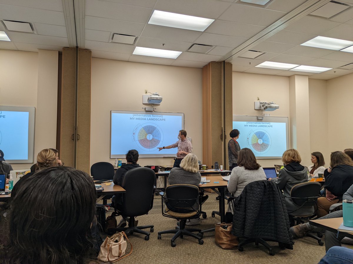 ReaderRBS's tweet photo. Learning more about Media Literacy from @IREXintl with their Learn to Discern PD for @cpslmc. #cpsbest #scholarsfirst #cpslmc #cpstech #EaglesATWork https://t.co/2C1N8Feum2