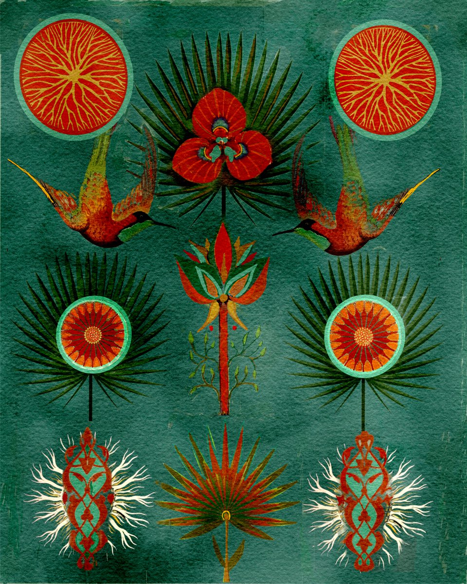 botanicalartgio's tweet photo. https://t.co/l3sPvvtxke logic symmetry and order. #natureabstract #botanicalart #artprints #artforsale #midcenturyart #wildlifeart #ArtistOnTwitter #drawingart #procreateart #whimsicalart #colorfulart #naturelovers #mixedmedia https://t.co/Nz4cevNPkC