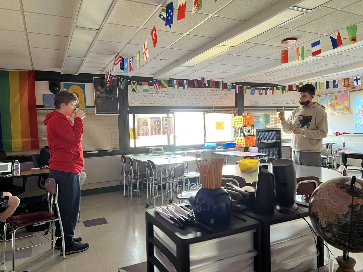 When you have kids in for lunch and they get so heated in an unsolicited debate about whether Russia’s downfall was Germany or Stalin’s fault that they stand up and ask me to fact check their arguments. This is a social studies teacher’s dream!