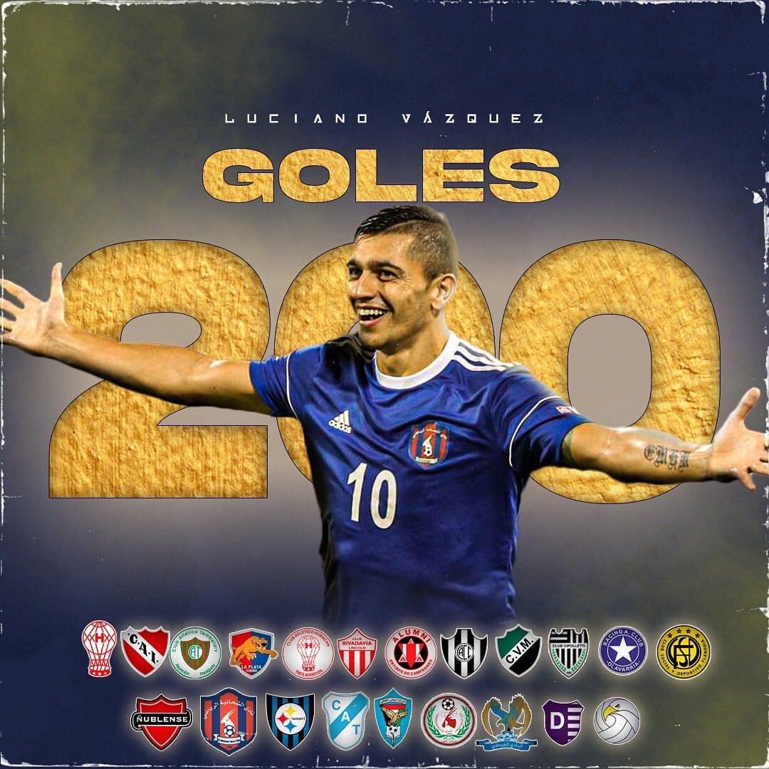 Felices 200 goles tiburón!! <a href="/Tibuvazquez/">Luciano vazquez</a> Abrazo Chaira